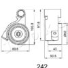 Tensioner, timing belt 45242 - Image 2