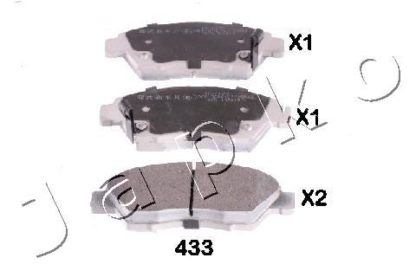 Brake Pad Set, disc brake 50433